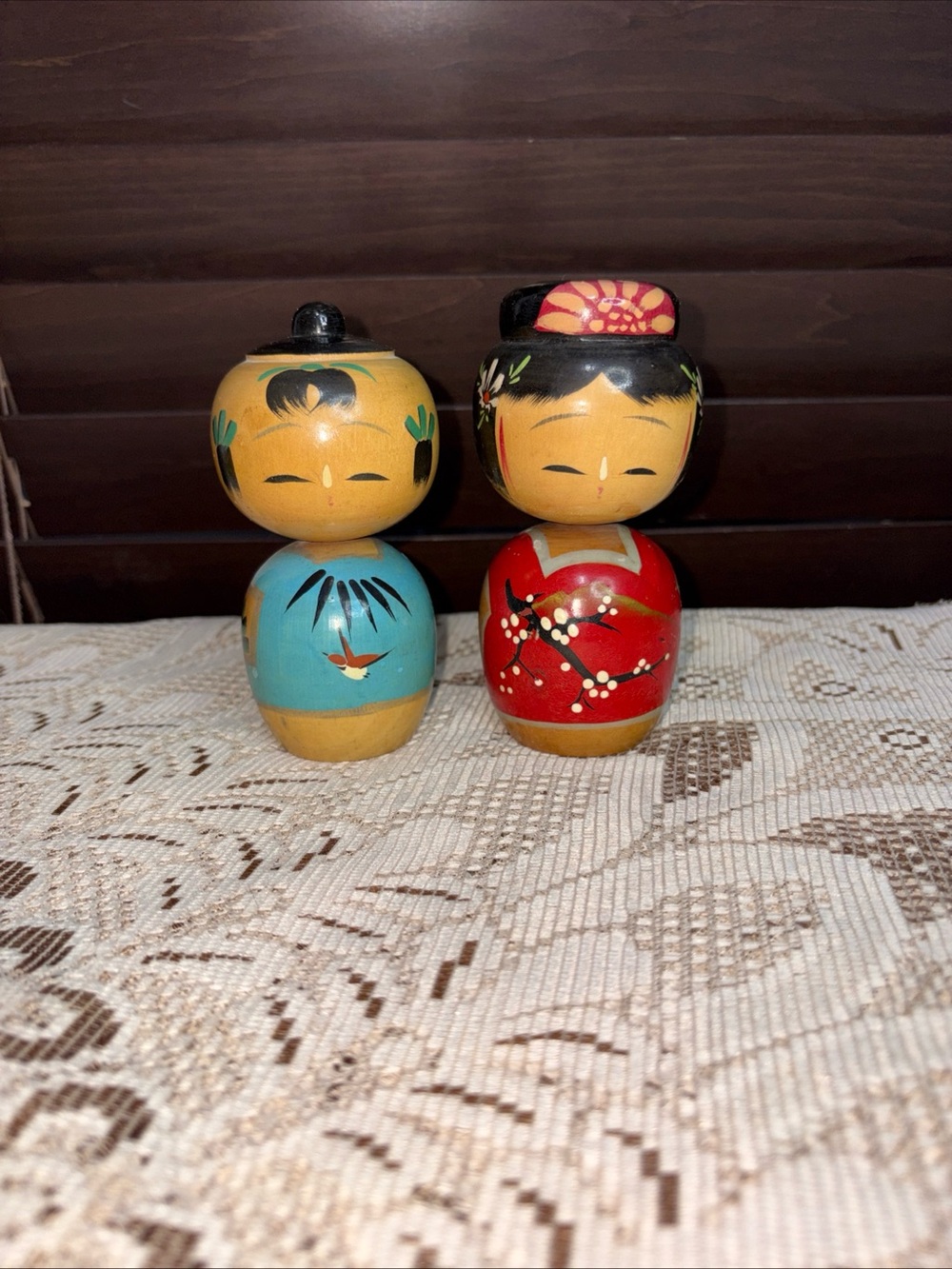 Hand-Painted Vintage Japanese Kokeshi